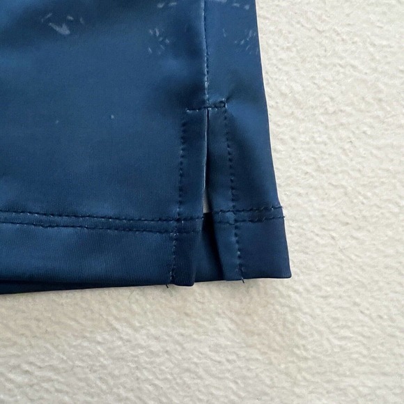 Yatta Men Blue Primal Forest Print Stretch Golf Standout Performance Polo S - Picture 6 of 7